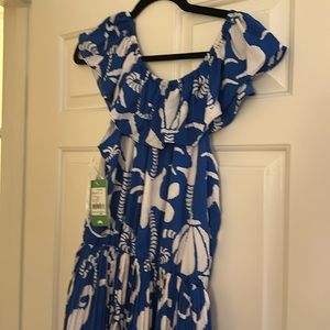 NWT Lilly Pulitzer Crowley dress — Schooner Blue Dock Hopper — cross-posted